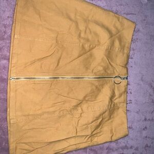 Mini Skirt with Front Zipper